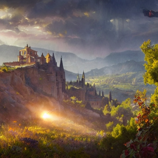 Segovia paisaje de fantasia IA